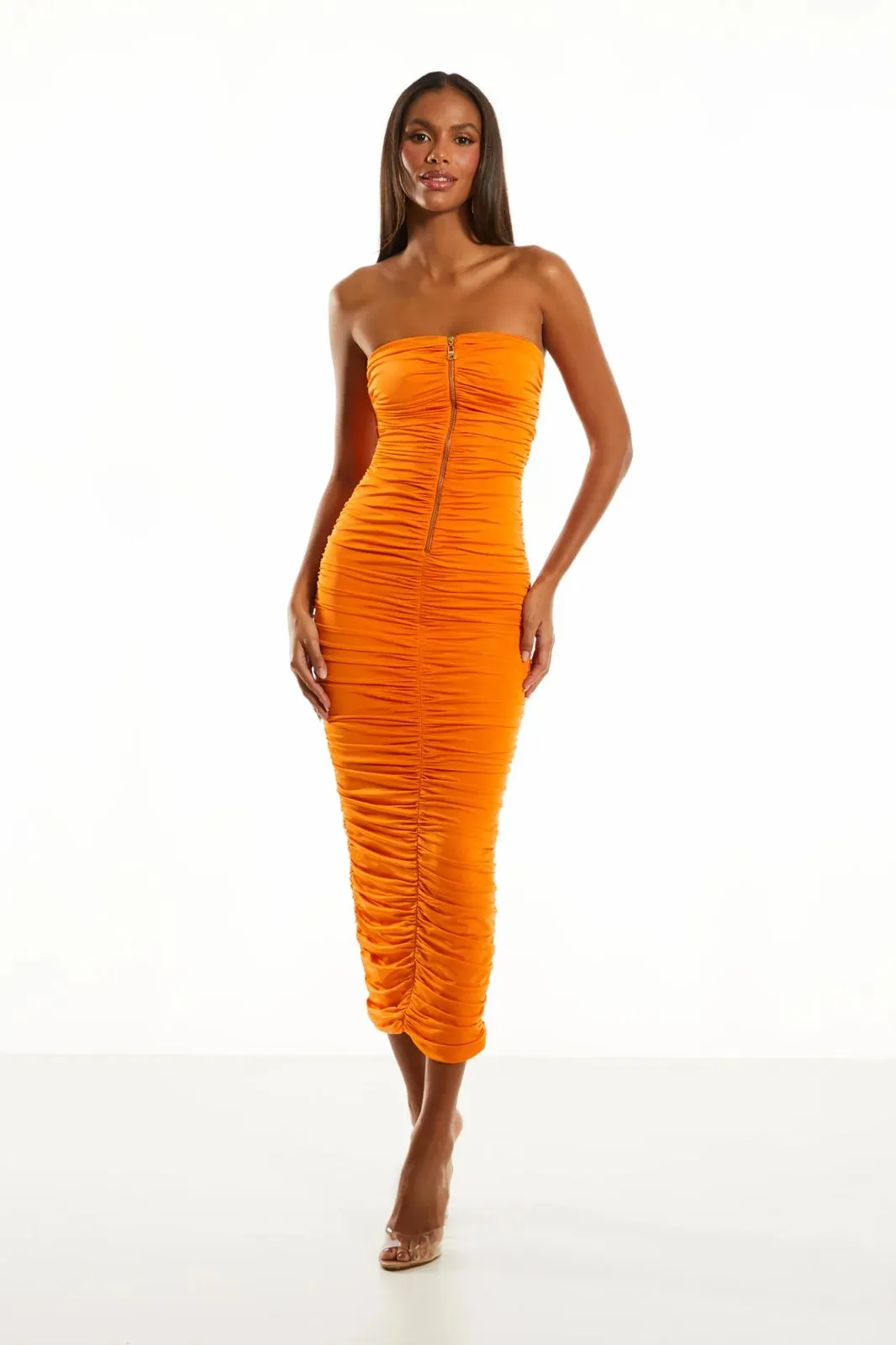 Vestido - VESTIDO MIDI MARGOT TANGERINA