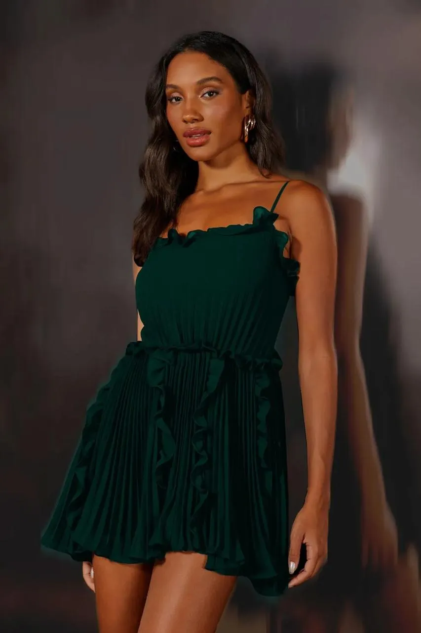 VESTIDO CURTO HANNA VERDE LONDRES - Imagem 3