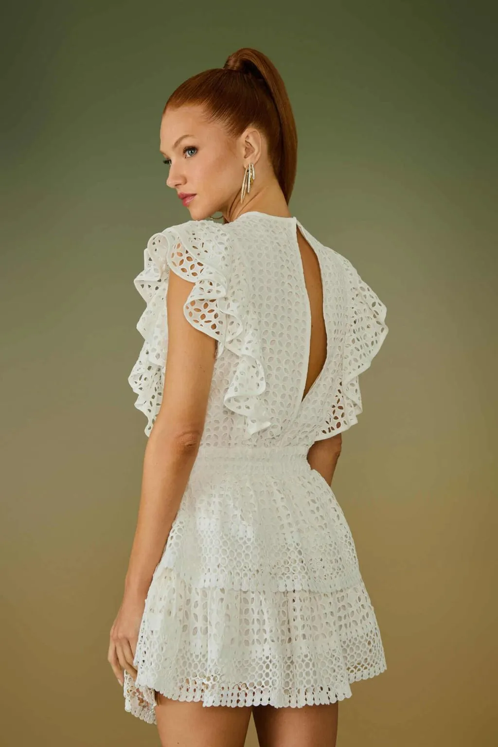 VESTIDO CURTO ELISA BABADO CAVA - Imagem 2