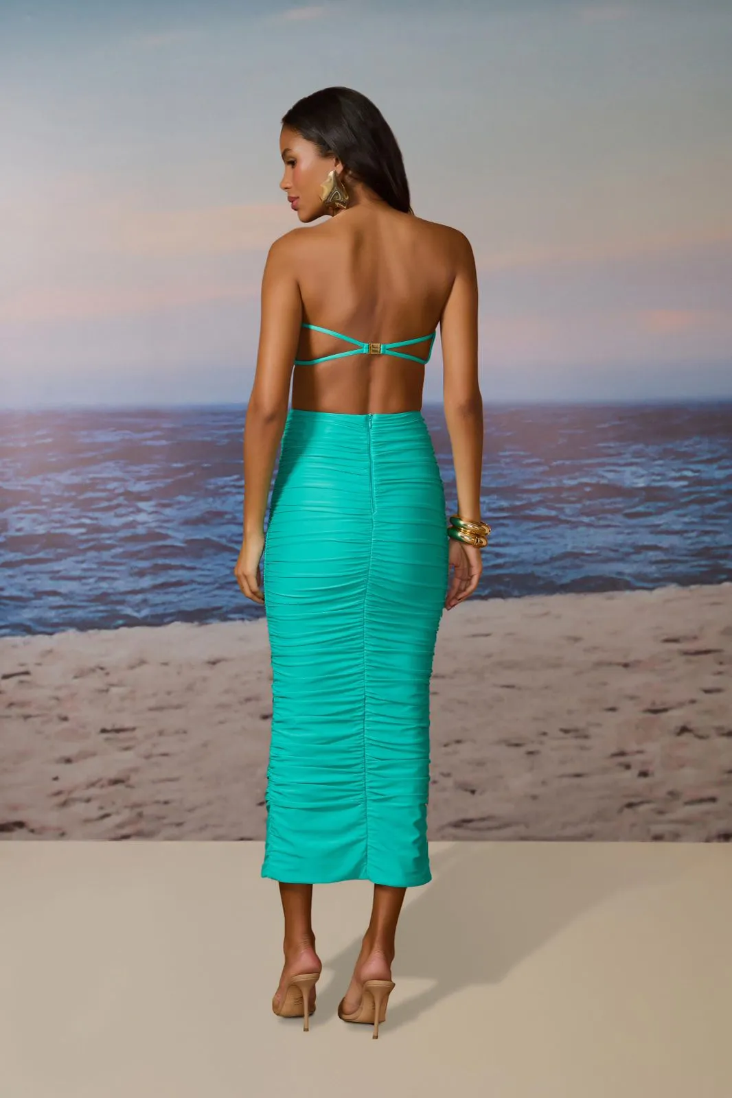 SAIA MIDI MENORCA DRAPEADO AL MARE ACQUA - Imagem 3