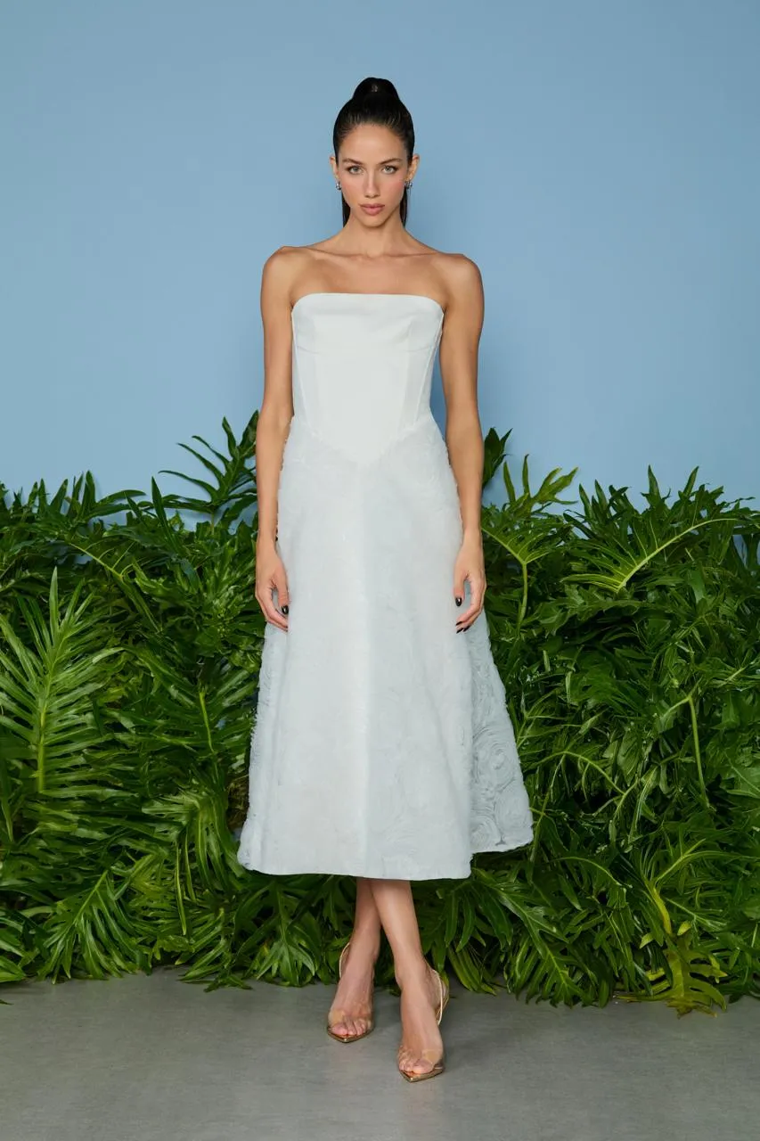 Saia - VESTIDO MIDI GIANE SAIA TULE 3D