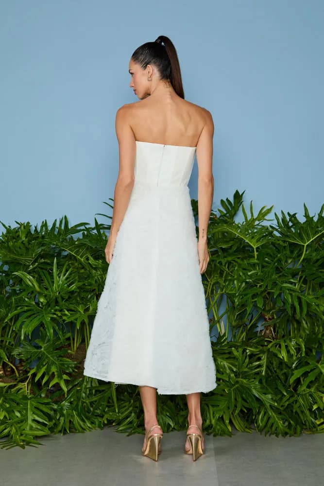 VESTIDO MIDI GIANE SAIA TULE 3D - Imagem 2