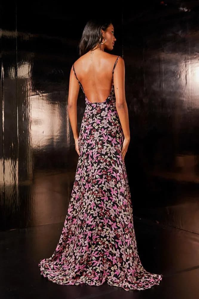 VESTIDO LONGO LOLA ESTAMPA FIORI - Imagem 2